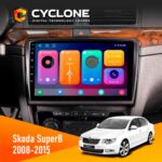 Штатна магнітола Skoda SuperB 2008-2015 Cyclone C10-001 2x64 CPL