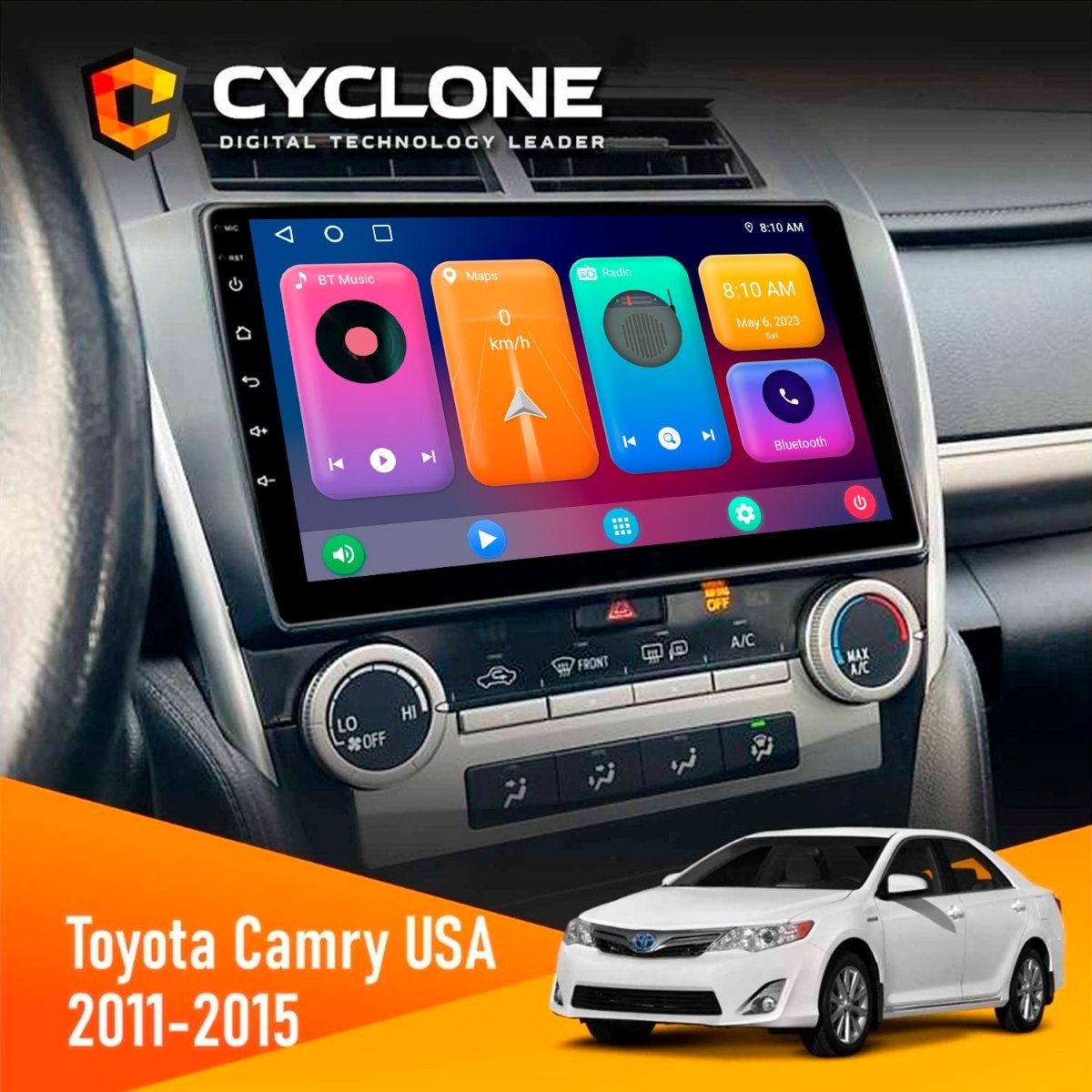 Штатна магнітола Toyota Camry 2011-2015 USA Cyclone C10-001 2x64 CPL Cyclone C10 001 Toyota Camry