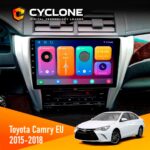 Штатна магнітола Toyota Camry 2015-2018 Cyclone C10-001 2x64 CPL