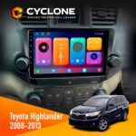 Штатна магнітола Toyota Highlander 2008-2013 Cyclone C10-001 2x64 CPL
