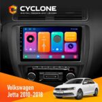 Штатна магнітола Volkswagen Jetta 2010-2018 Cyclone C10-001 2x64 CPL