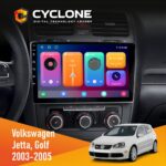 Штатна магнітола Volkswagen Golf 2003-2008 Climate Cyclone C10-001 2x64 CPL