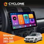 Штатна магнітола Volkswagen Golf 2003 2008 Climate 2 Cyclone C10-001 2x64 CPL