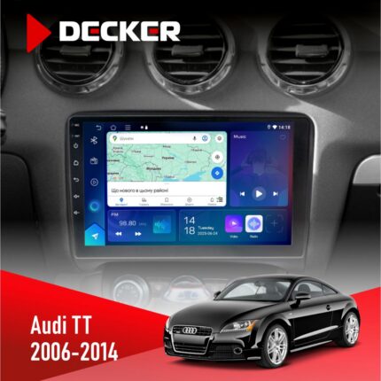 Штатна магнітола Audi TT 2006-2014 Decker D9-007 4x64 DSP 360 4G