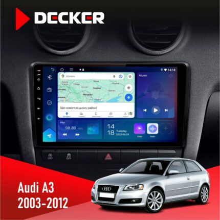 Штатна магнітола Audi A3 2003-2012 Decker D9-007 4x64 DSP 360 4G