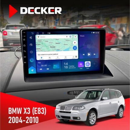 Штатна магнітола BMW X3 E83 Decker D9-007 4x64 DSP 360 4G