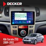 Штатна магнітола KIA Forte (TD) 2009-2012 Climate Decker D9-007 4x64 DSP 360 4G