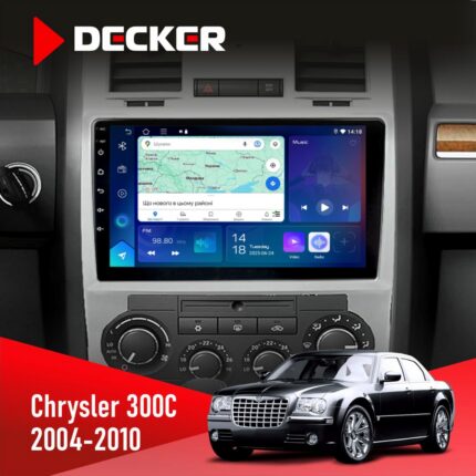 Штатна магнітола Chrysler 300c 2004-2010 Decker D9-007 з круговим оглядом 360