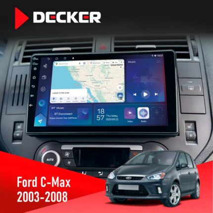 Штатна магнітола Ford C-Max 2003-2008 Decker D9-007 4x64 DSP 360 4G