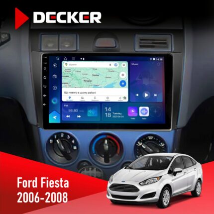 Штатна магнітола Ford Fiesta 2006-2008 Decker D9-007 4x64 DSP 360 4G