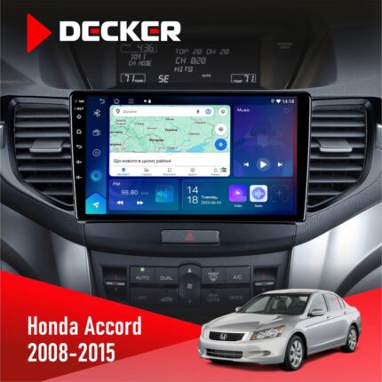 Штатна магнітола Honda Accord 2008-2015 Decker D9-007 з екраном QLED