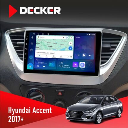 Штатна магнітола Hyundai Accent 2017 Decker D9-007