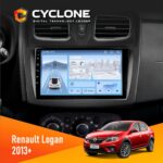 Штатна магнітола Renault Sandero Logan 2012-2020 Cyclone C9-012 4x64 DSP 4G