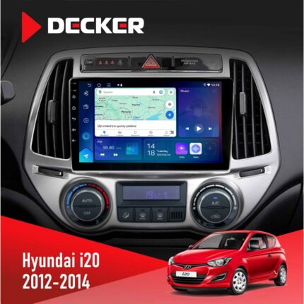 Штатна магнітола Hyundai I20 Decker D9-007 4x64 DSP 360 4G