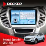 Штатна магнітола Hyundai Santa Fe 2012-2018 CAN Decker D9-010 6x128 DSP 4G 2K