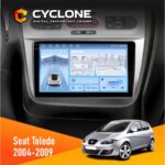 Штатна магнітола Seat Toledo 2004-2009 Cyclone C9-012 4x64 DSP 4G