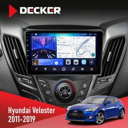 Штатна магнітола Hyundai Veloster Decker D9-006 4x64, 4G