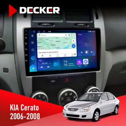 Штатна магнітола KIA Cerato 2006-2008 Decker D9-007 4x64 DSP 360 4G