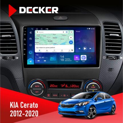 Штатна магнітола KIA Cerato 2012-2020 Decker D9-007 4x64 DSP 360 4G