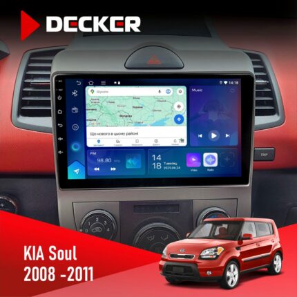 Штатна магнітола Kia Soul AM 2008-2011 Decker з екраном QLED