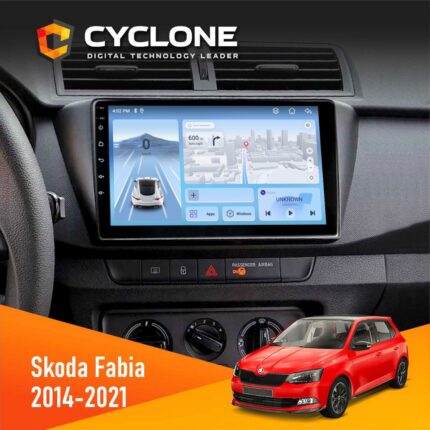 Штатна магнітола Skoda Fabia 2014 2021 магнітола Cyclone C9-012 4x64 DSP 4G