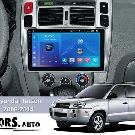 Штатна магнітола FORS auto Hyundai Tucson (2006-2014) в інтер'єрі