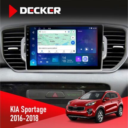 Штатна магнітола Kia Sportage QL 2016-2018 CAN Decker D9-007 4x64 DSP 360 4G