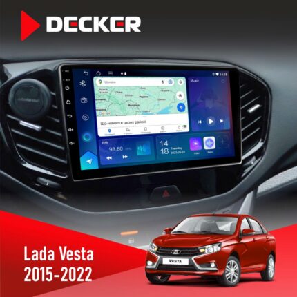 Штатна магнітола Lada Vesta 2015-2022 Decker D9-007 4x64 DSP 360 4G