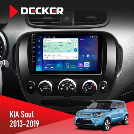 Штатна магнітола KIA Soul 2013-2019 Conditioner Decker D9-007 4x64 DSP 360 4G