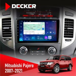 Штатна магнітола Mitsubishi Pajero 2007-2021 Decker D9-007 4x64 DSP 360 4G