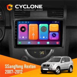 Штатна магнітола SsangYong Rexton 2007-2012 Cyclone C9-001 2x64 CPL