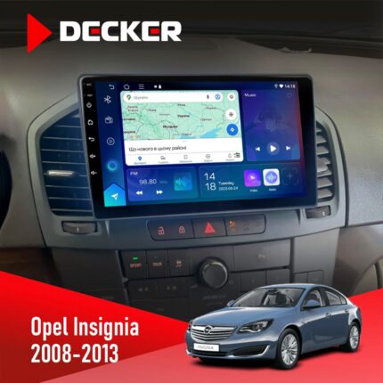 Штатна магнітола Opel Insignia 2008-2013 Decker D9-007 4x64 DSP 360 4G