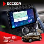 Штатна магнітола Peugeot 3008 Decker D9-007 з екраном QLED