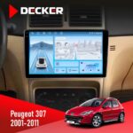 Штатна магнітола Peugeot 307 2001-2011 Decker D9-010 6x128 DSP 4G 2K