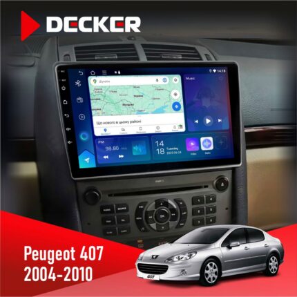 Штатна магнітола Peugeot 407 Decker D9-007 з 4G та DSP