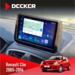 Штатна магнітола Renault Clio 2005-2014 Decker D9-007 з 4G і DSP