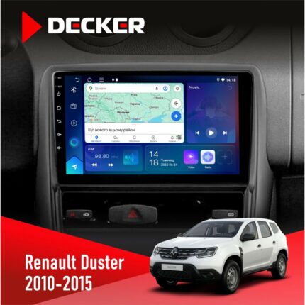 Штатна магнітола Renault Duster 2010-2015 Decker D9-007 4x64 DSP 360 4G