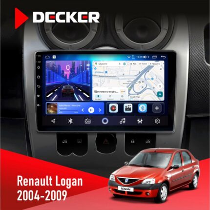 Штатна магнітола Renault Logan 2004-2007 Decker D9-006 4G