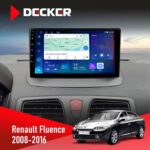 Штатна магнітола Renault Fluence 2009-2017 Decker D9-007 4x64 DSP 360 4G