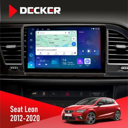 Штатна магнітола Seat Leon 2012-2020 Decker D9-007 4x64 DSP 360 4G