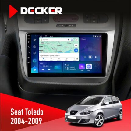 Штатна магнітола Seat Toledo 2004-2009 Decker D9-007 4x64 DSP 360 4G