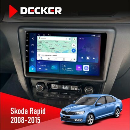 Штатна магнітола Skoda Rapid 2013-2018 Decker D9-007 4x64 DSP 360 4G