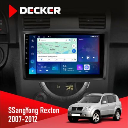 Штатна магнітола SsangYong Rexton Decker D9-007