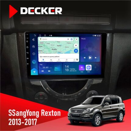 Штатна магнітола SsangYong Rexton 2013-2017 Decker D9-007 4x64 DSP 360 4G