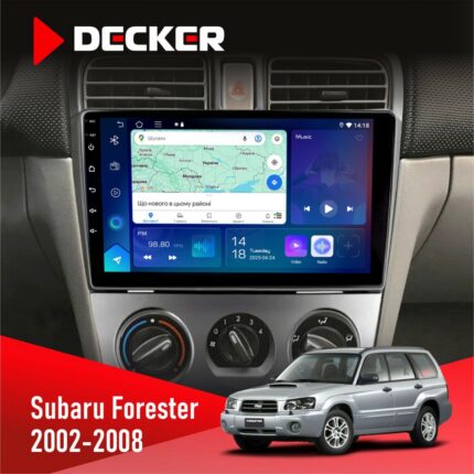 Штатна магнітола Subaru Forester 2002-2008 Decker D9-007 4x64 DSP 360 4G