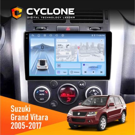 Штатна магнітола Suzuki Grand Vitara 2005-2017 Cyclone C9-012 4x64 DSP 4G
