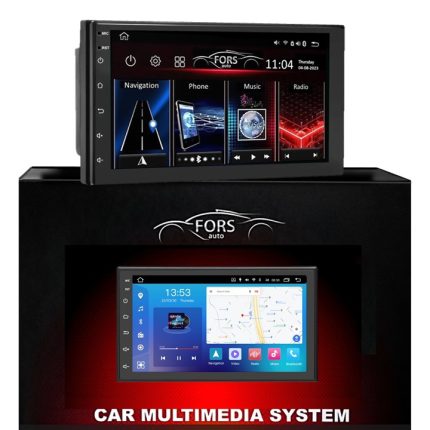 Магнітола FORS auto Universal 2DIN (7", 2+32Gb, CarPlay) - вигляд збоку