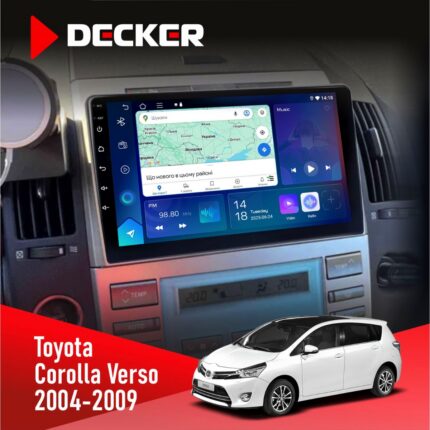 Штатна магнітола Toyota Corolla Verso Decker D9-007