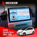 Штатна магнітола Toyota Corolla Verso 2004-2009 Decker D9-010 6x128 DSP 4G 2K