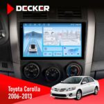 Штатна магнітола Toyota Corolla 2006-2013 Decker D9-010 6x128 DSP 4G 2K